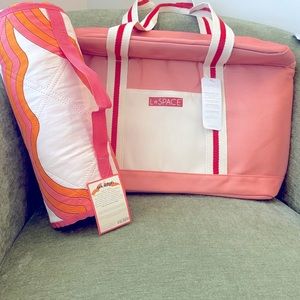 L*Space Costal Cooler Beach Bag & Society6 Outdoor Blanket